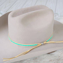 Load image into Gallery viewer, Turquoise Lane Stitch Beaded Hat Band