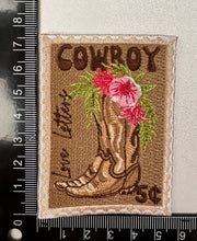 Load image into Gallery viewer, Love Letters Boot Stamp patch, cowboy, cowgirl, boot patch