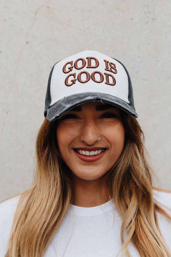 God is Good Hat - Brown