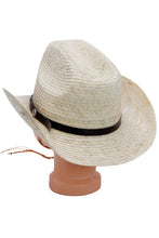 Load image into Gallery viewer, Little Kids QH Palm Leaf Straw Cowboy Hat