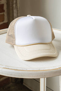 SUMMER TWO TONE TRUCKER HAT