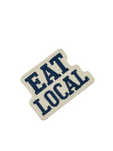 Load image into Gallery viewer, Eat Local Embroidered Patch Farmers Market Food Patch Local