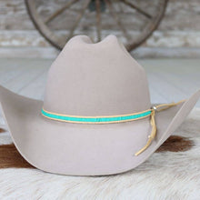 Load image into Gallery viewer, Turquoise Lane Stitch Beaded Hat Band