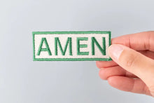 Load image into Gallery viewer, Amen Embroidered Iron-On Patch Southern Funny Country Charm