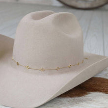 Load image into Gallery viewer, 14K Gold Plated Diamond Chain Hat Band