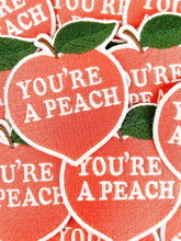Load image into Gallery viewer, You're a Peach Embroidered Iron On Patch Southern Charm Food