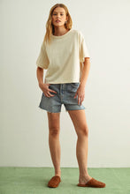 Load image into Gallery viewer, ET6399   SHORT SLEEVE LINEN KNITTED TOP