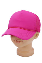 Load image into Gallery viewer, Kids Five Panel Sponge Padded Trucker Hat