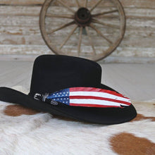 Load image into Gallery viewer, American Flag Painted Turkey Hat Feather