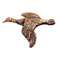 Load image into Gallery viewer, Mallard Duck Flying Right Bird Pewter Lapel Pin B003