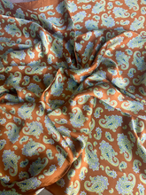 Load image into Gallery viewer, Rust Turquoise Paisley Wild Rag