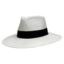 Load image into Gallery viewer, Medellin - White Panama Fedora Hat