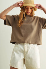 Load image into Gallery viewer, ET6399   SHORT SLEEVE LINEN KNITTED TOP