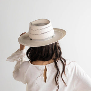 Arlo Honey Straw Teardrop Fedora