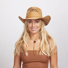 Load image into Gallery viewer, Western Straw Cowboy Hat - Style Carly
