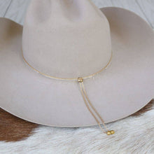 Load image into Gallery viewer, Turquoise &amp; Grey Stone Chain Hat Band – Ada