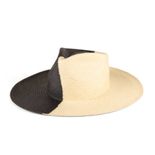 Load image into Gallery viewer, Sombra Black - Deluxe Two Tone, Resort Style Panama Hat