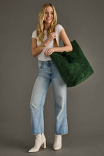Load image into Gallery viewer, Dk. Green Corduroy Tote