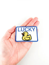 Load image into Gallery viewer, Lucky Duck Iron-On Patch - Embroidered Animal Funny Hunting