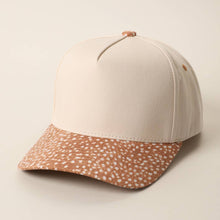 Load image into Gallery viewer, Deer Spot Print Brim Two-Tone Trucker Hat