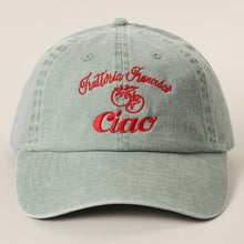 Load image into Gallery viewer, Trattoria Francesca Ciao Tomato Embroidered Baseball Cap