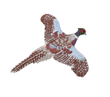 Load image into Gallery viewer, Ring-necked Pheasant, Flying Bird Embroidered Iron on Patch