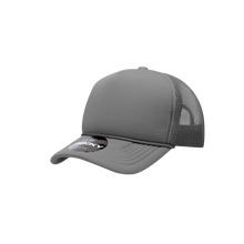 Load image into Gallery viewer, Decky 7010 - Youth 5 Panel Mid Profile Structured Foam Trucker, Kids Foam Trucker Hat, Mesh Back