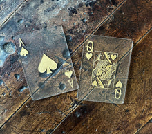 Load image into Gallery viewer, Etched Card Playing Card - Ace of Spades