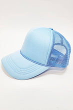 Load image into Gallery viewer, Kids Solid Color Foam Sponge Mesh Trucker Hat