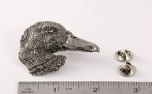 Load image into Gallery viewer, Mallard Duck Head Premium Pewter Bird Lapel Pin