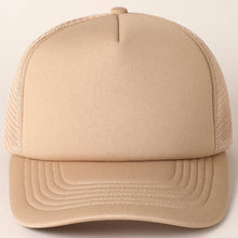 Load image into Gallery viewer, Solid Color Foam Mesh Back Trucker Hat