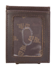 Load image into Gallery viewer, Mallard Men's Magnetic Front Pocket Old School Camo Leather Wallet.