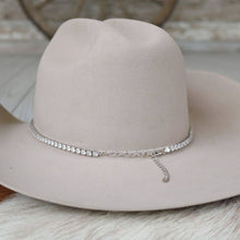 Load image into Gallery viewer, Tennis Chain Rhinestone Hat Band - The Jolene
