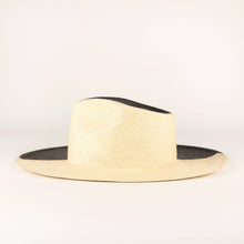 Load image into Gallery viewer, Sombra Black - Deluxe Two Tone, Resort Style Panama Hat