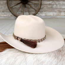 Load image into Gallery viewer, Horsehair Braided 6 Strand Hat Band - Chestnut