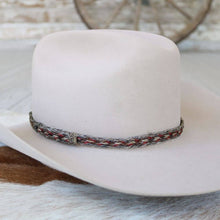 Load image into Gallery viewer, Horsehair Red Braided Hat Band - Boone
