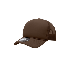 Load image into Gallery viewer, Decky 7010 - Youth 5 Panel Mid Profile Structured Foam Trucker, Kids Foam Trucker Hat, Mesh Back