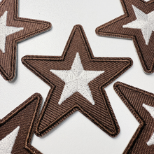 Load image into Gallery viewer, 2" Star in Brown -  Embroidered Hat Patch