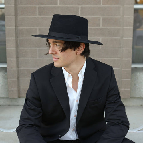 Bondi - Mens Wide Brim Felt Fedora Hat