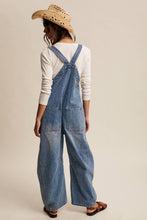 Load image into Gallery viewer, Western Wide-Leg Denim Overalls LRP0336