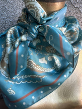 Load image into Gallery viewer, Turquoise Rust Paisley Wild Rag