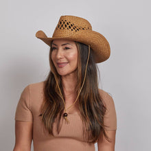 Load image into Gallery viewer, Western Straw Cowboy Hat - Style Carly