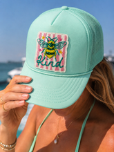 Load image into Gallery viewer, Bee Kind Summer Sequin Embroidery Patch - Small