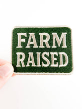 Load image into Gallery viewer, Farm Raised Embroidered Patch Country Inspired Iron On Hats