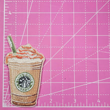 Load image into Gallery viewer, Coffee Latte Iron On Embroidery Patch