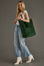 Load image into Gallery viewer, Dk. Green Corduroy Tote
