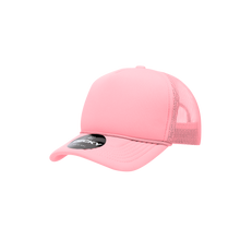 Load image into Gallery viewer, Decky 7010 - Youth 5 Panel Mid Profile Structured Foam Trucker, Kids Foam Trucker Hat, Mesh Back