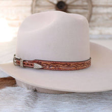 Load image into Gallery viewer, Carved Leather Hat Band - Dakota