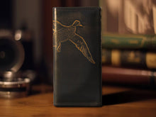 Load image into Gallery viewer, Mallard Burnished Leather Secretary Wallet