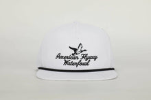 Load image into Gallery viewer, Throwback Vintage Rope Hat White with Black Rope